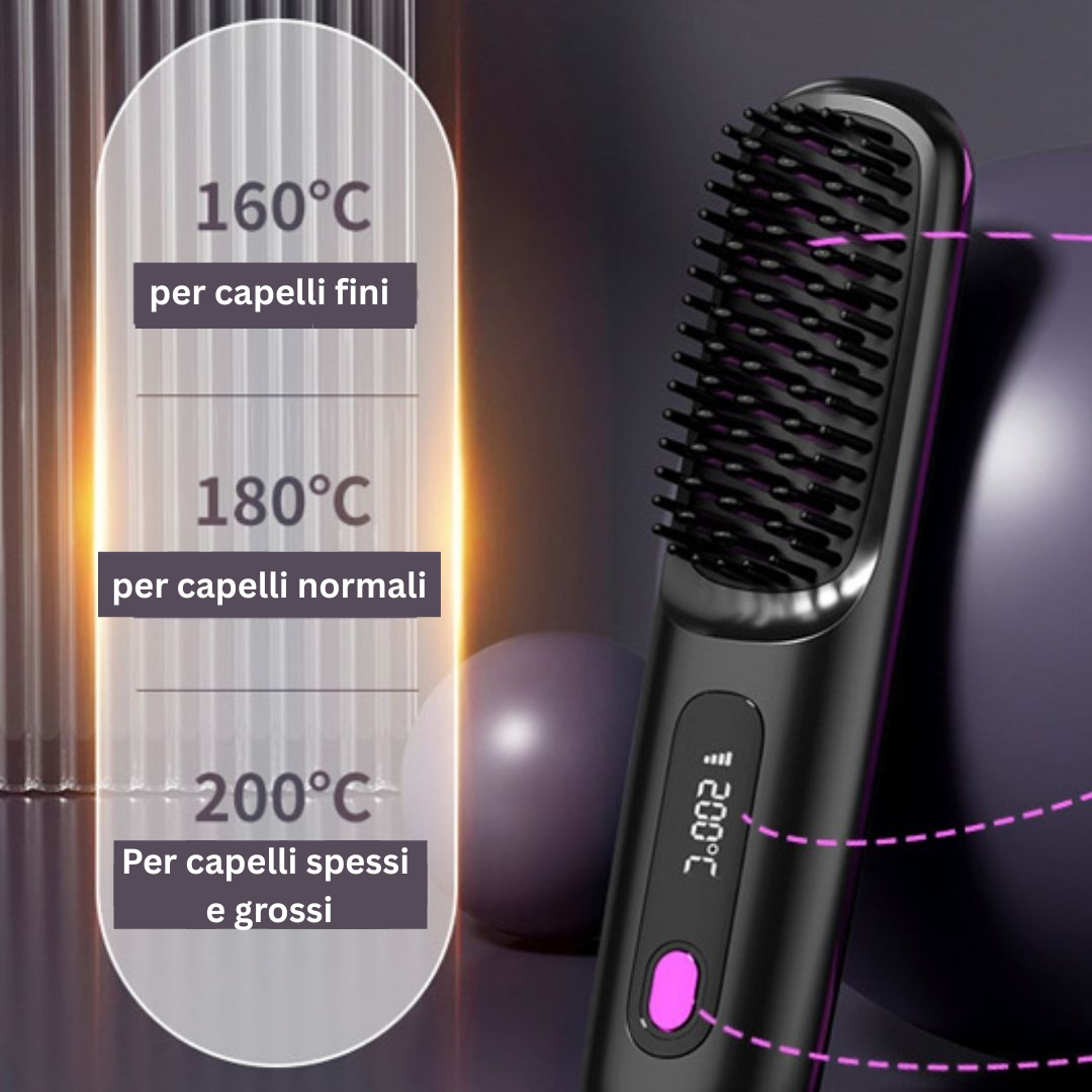 La PRIMA spazzola styling intelligente per capelli corti