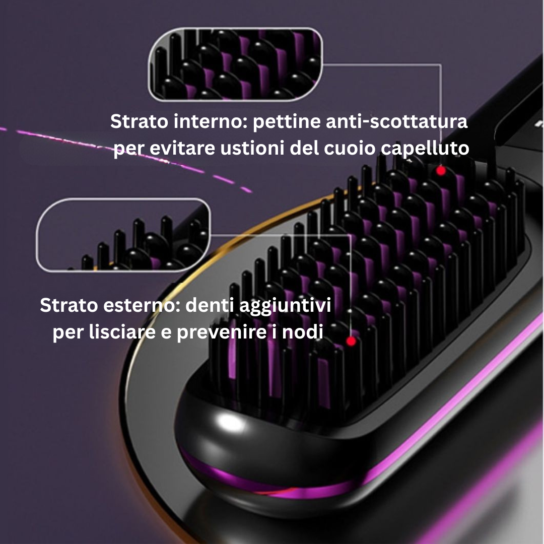 La PRIMA spazzola styling intelligente per capelli corti