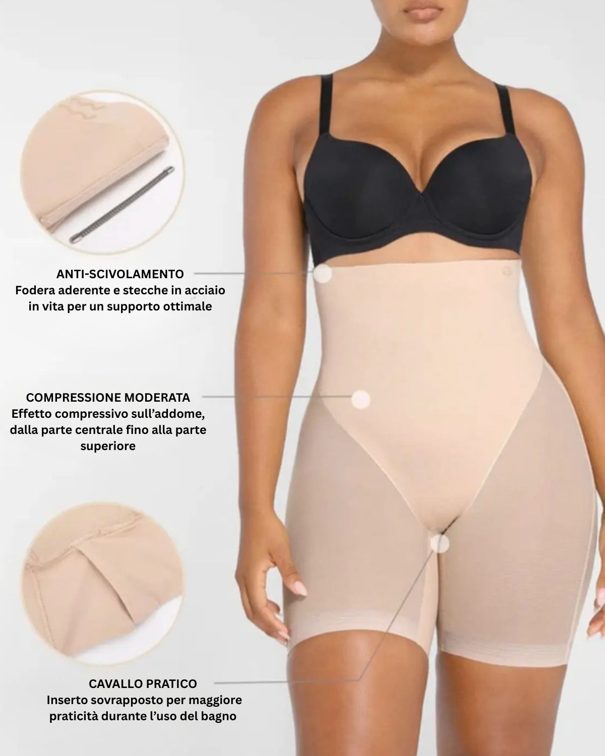 AirSlim – Pantaloncini modellanti invisibili che appiattiscono la pancia e modellano i glutei