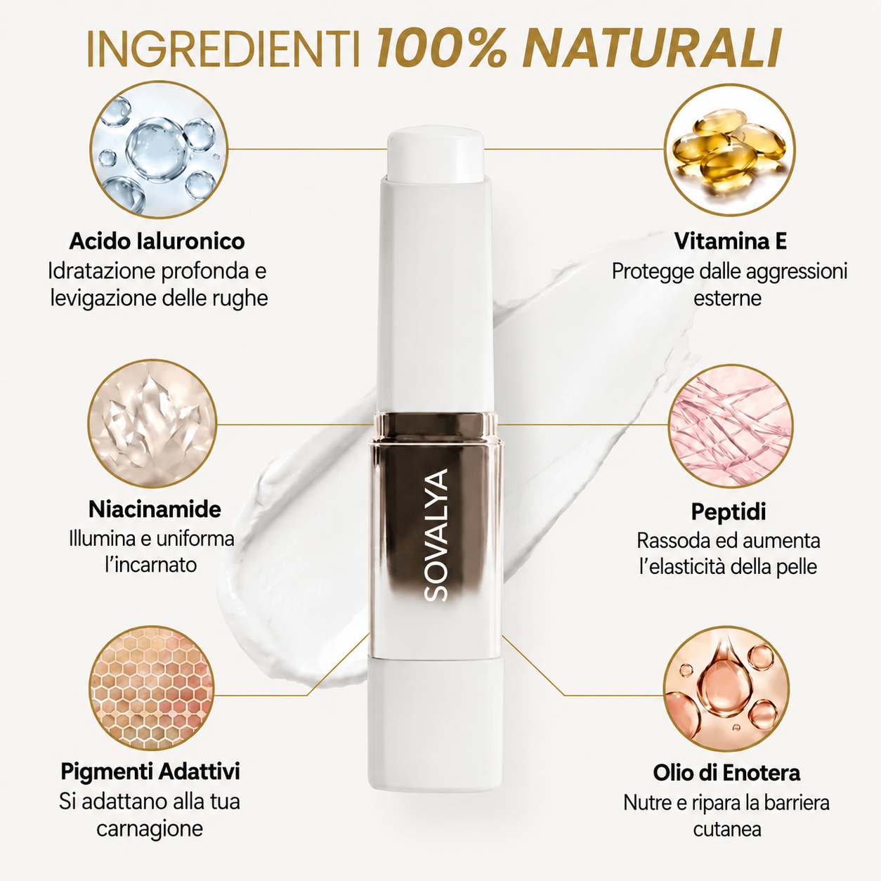 Fondotinta intelligente con pennello incorporato