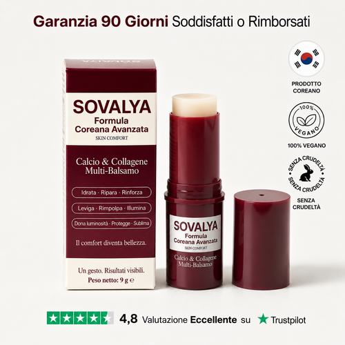 Sovalya – Stick anti-età con calcio e collagene