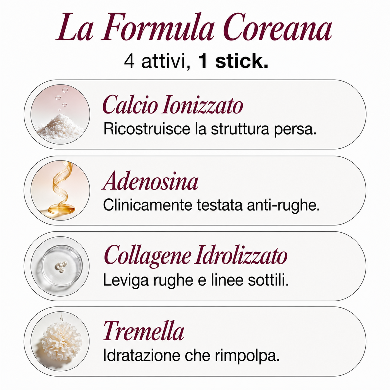 Sovalya – Stick anti-età con calcio e collagene